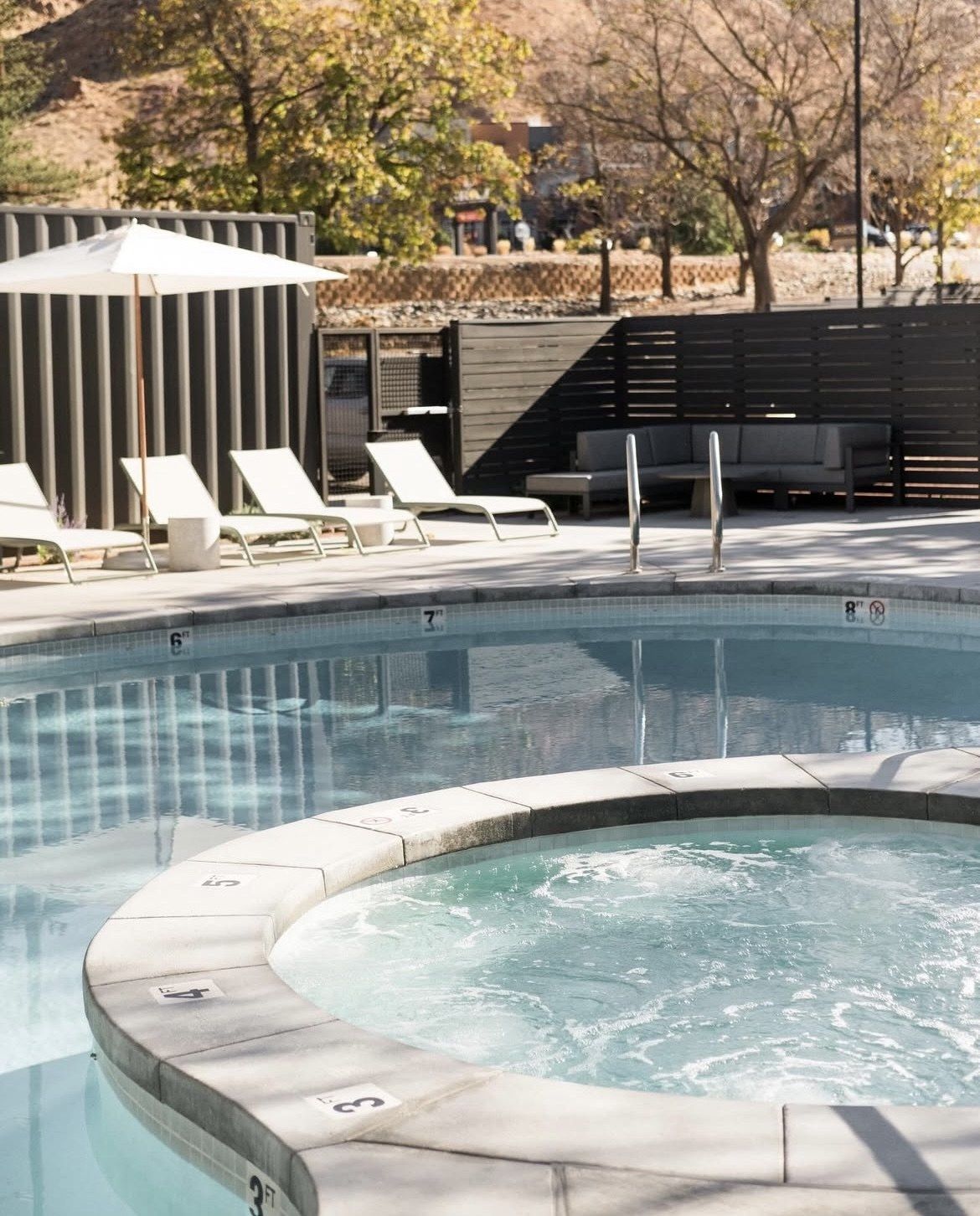 Pool and spa deck renovation at an apartment community