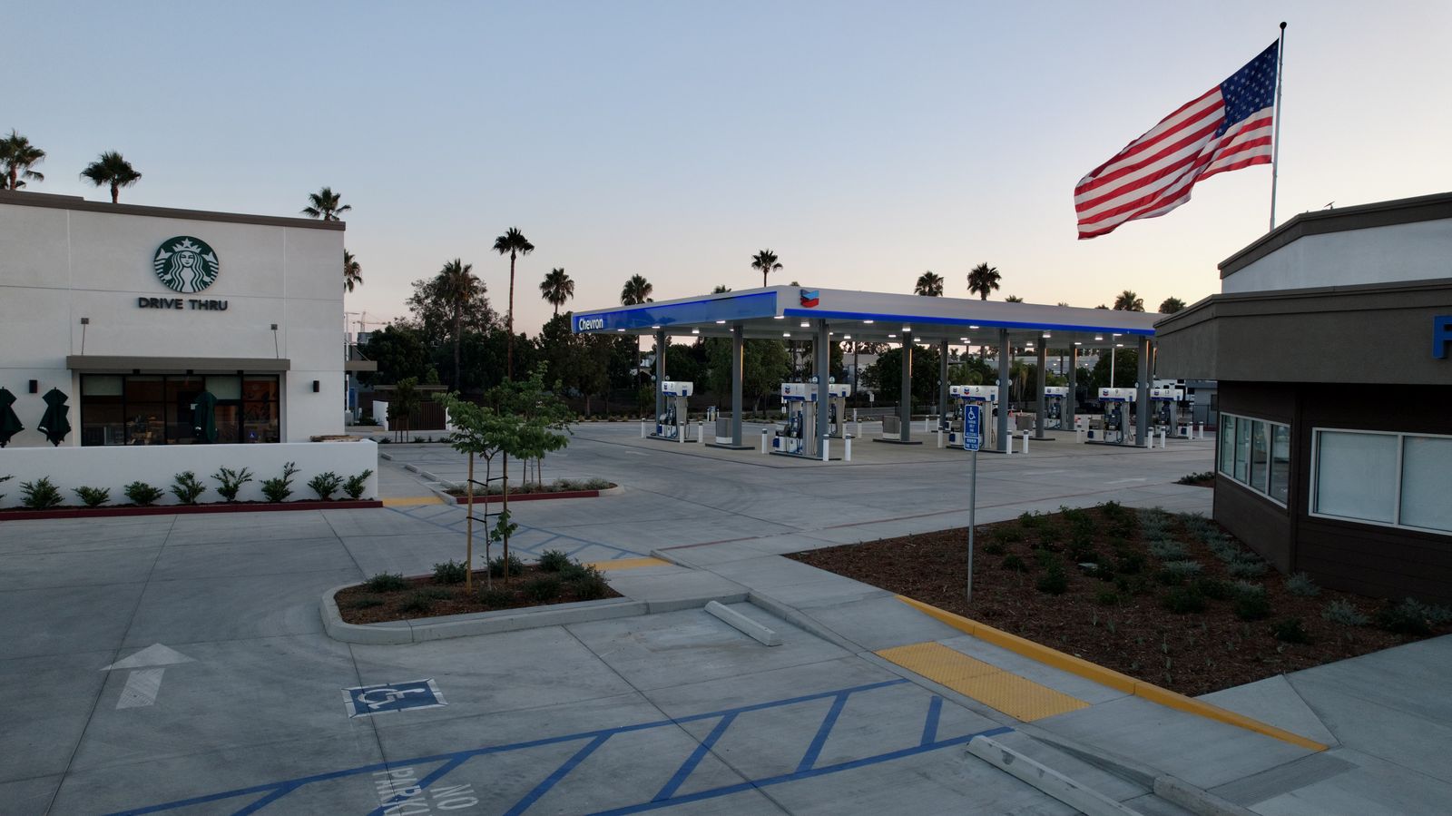 Starbucks Drive-Thru Landscape — Commercial · New Construction project by Pacific Coast Landscaping
